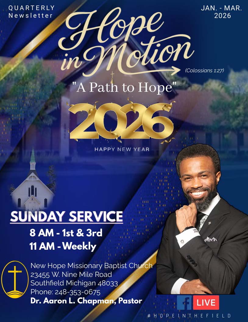 New Hope Newsletter front cover